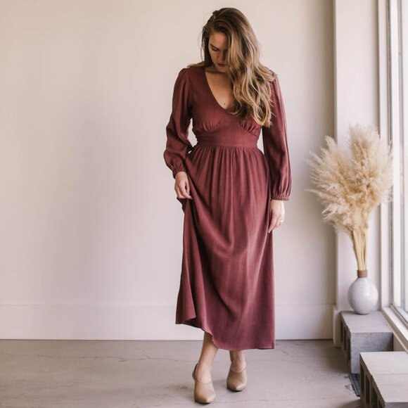 Rachel Pally Holland Dress in Brick in Size Small - Picture 2 of 12